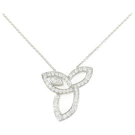 Colar Harry Winston Lily Cluster Platinum950 Diamond Prata Metálico