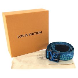 Ceinture Louis Vuitton LV Webbing Belt Bleu