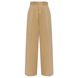 Pantalones con raya de algodón Dsquared2 Marrón Beige Castaño Beige