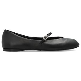 Max Mara Leather shoes `MMBallet` Black