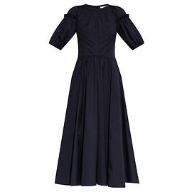 Ulla Johnson Estelle Kleid aus blauer Baumwolle Blau Marineblau