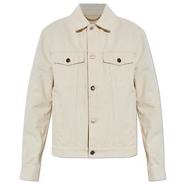 Moschino Jeansjacke in Creme Weiß Roh