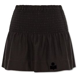 Isabel Marant Etoile Pacifica Black Cotton Skirt Black