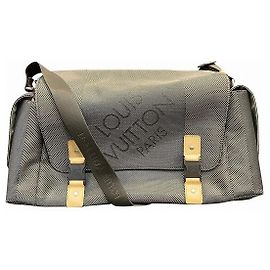 Louis Vuitton Damier Geant Berlier Canvas Shoulder Bag Green