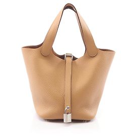 Borsa Hermès Picotin Lock PM Marrone