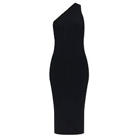 Iro Kleid Kellie schwarz geripptes Bodycon Kleid Schwarz