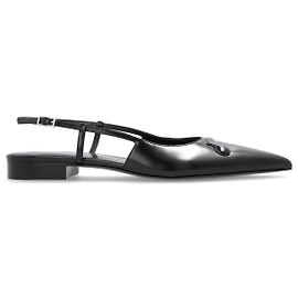 Marni Lederschuhe mit Logo Schwarz