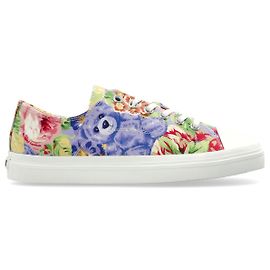Sneakers Moschino con motivo floreale e orso Multicolore
