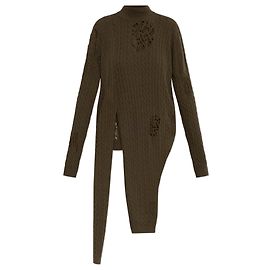 Blumarine Camisola com efeito desgastado Verde