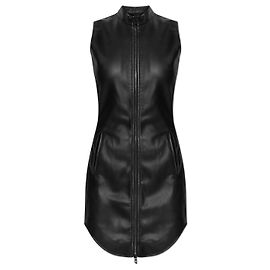 Robe Diesel D-ENEAS noire effet cuir Noir