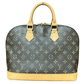 Louis Vuitton Alma Monogram Handbag Brown