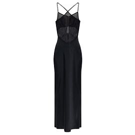Vestido Borra Iro preto com renda Preto
