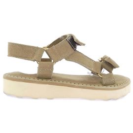 Autre Marque Sandali in pelle Caminando Beige