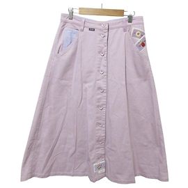 Autre Marque Saia com patch de logo PINK HOUSE Roxo Lavanda