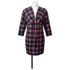 Paul Smith Abito corto a quadri in cotone multicolore Nero Multicolore