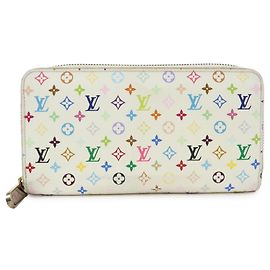 Louis Vuitton Zippy Monogram Multicolor 20 cm Branco