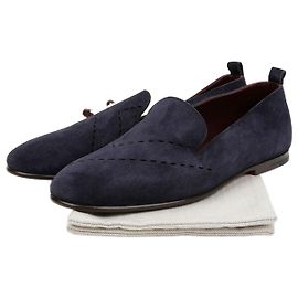 Mocassins Hermès Milano Daim Marron Marron