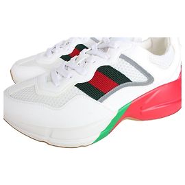 Gucci Sneakers Mesh Web Lytone Bianco