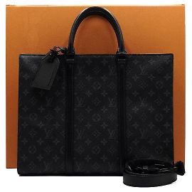 Louis Vuitton Monogram Eclipse Sac Plat Horizontal Business Bag Multicor