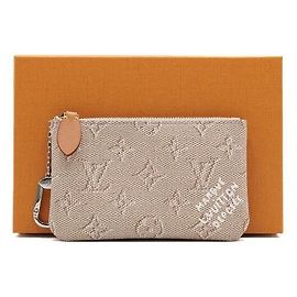 Louis Vuitton Monogram Heritage Canvas Key Pouch Wallet Brown