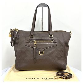 Louis Vuitton Borsa Tote e a Tracolla Luminescente Marrone