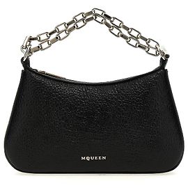 Alexander Mcqueen Borsa in pelle di agnello nera Nero