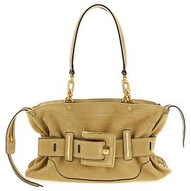 Balmain Borsa a tracolla in vitello beige Beige