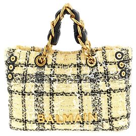 Balmain Bolso tote multicolor de poliéster Multicolor