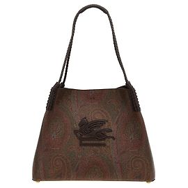 Etro Braune Baumwoll-Tote-Bag Braun