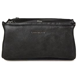 Givenchy Necessaire em pele de vitelo cinza Marrom