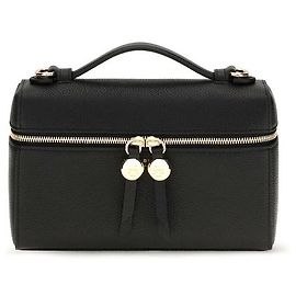 Tory Burch Bolsa de ombro Bos Taurus em couro de bezerro preto Preto
