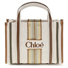 Chloé Bolsa de ombro em algodão bege Bege