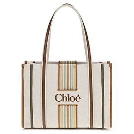 Chloé Borsa a tracolla in cotone beige Beige