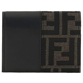 Fendi Cartera de poliéster marrón Castaño