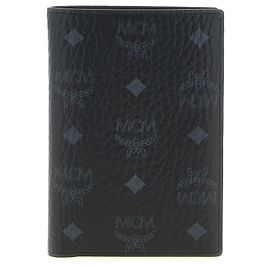 MCM Black Polyethylene Wallet Black