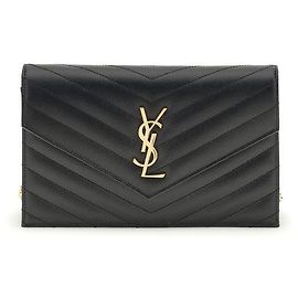 Autre Marque Cartera Bos Taurus de piel de becerro negra Negro