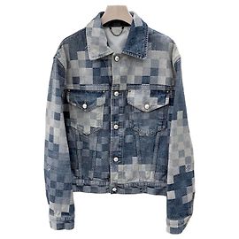 Louis Vuitton Giacca Trucker in Denim Grade Blu