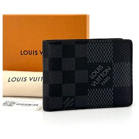 Louis Vuitton Carteira Multiple com Moedeiro Damier Graphite Marrom