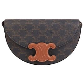 Céline Bolsa Tiracolo Triomphe Canvas Branco