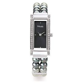 Relógio Maison Martin Margiela de metal com pérolas branco Branco
