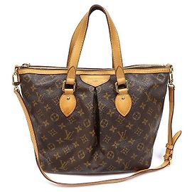 Louis Vuitton Monogram Canvas Palermo PM Braun
