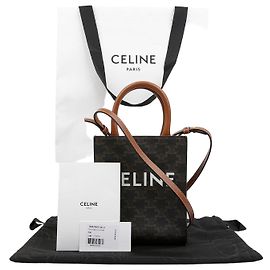 Céline Vertical Cabas Mini Shoulder Bag Brown