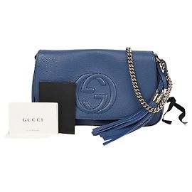 Gucci Bolsa de Ombro e Tiracolo com Borlas Marrom