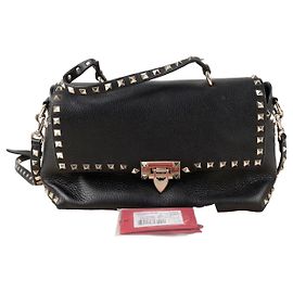 Valentino Borsa a Tracolla Rockstud Tote Marrone