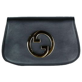 Bolsa de ombro Gucci Blondi em couro marrom Marrom
