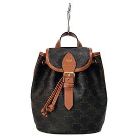 Céline Triope Polka Mini Backpack Brown