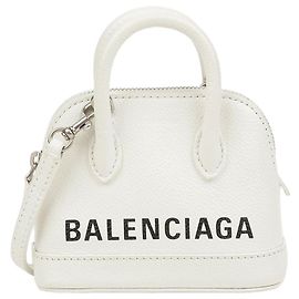 Balenciaga Mini mala de mão em couro Branco Branco