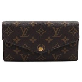 Louis Vuitton Portafoglio lungo da donna Monogram Sarah Wallet Marrone