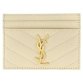 Autre Marque Tarjetero Cassandra Monogram Matelassé Gold Multicolor