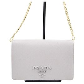 Prada Mini Borsa a Tracolla Saffiano Marrone